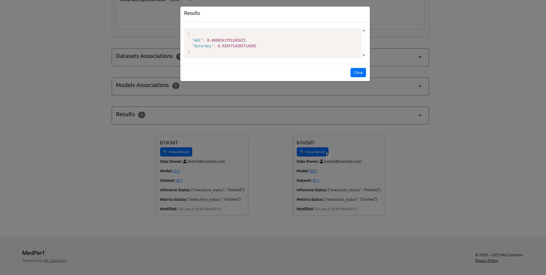 Benchmark Owner Views Results